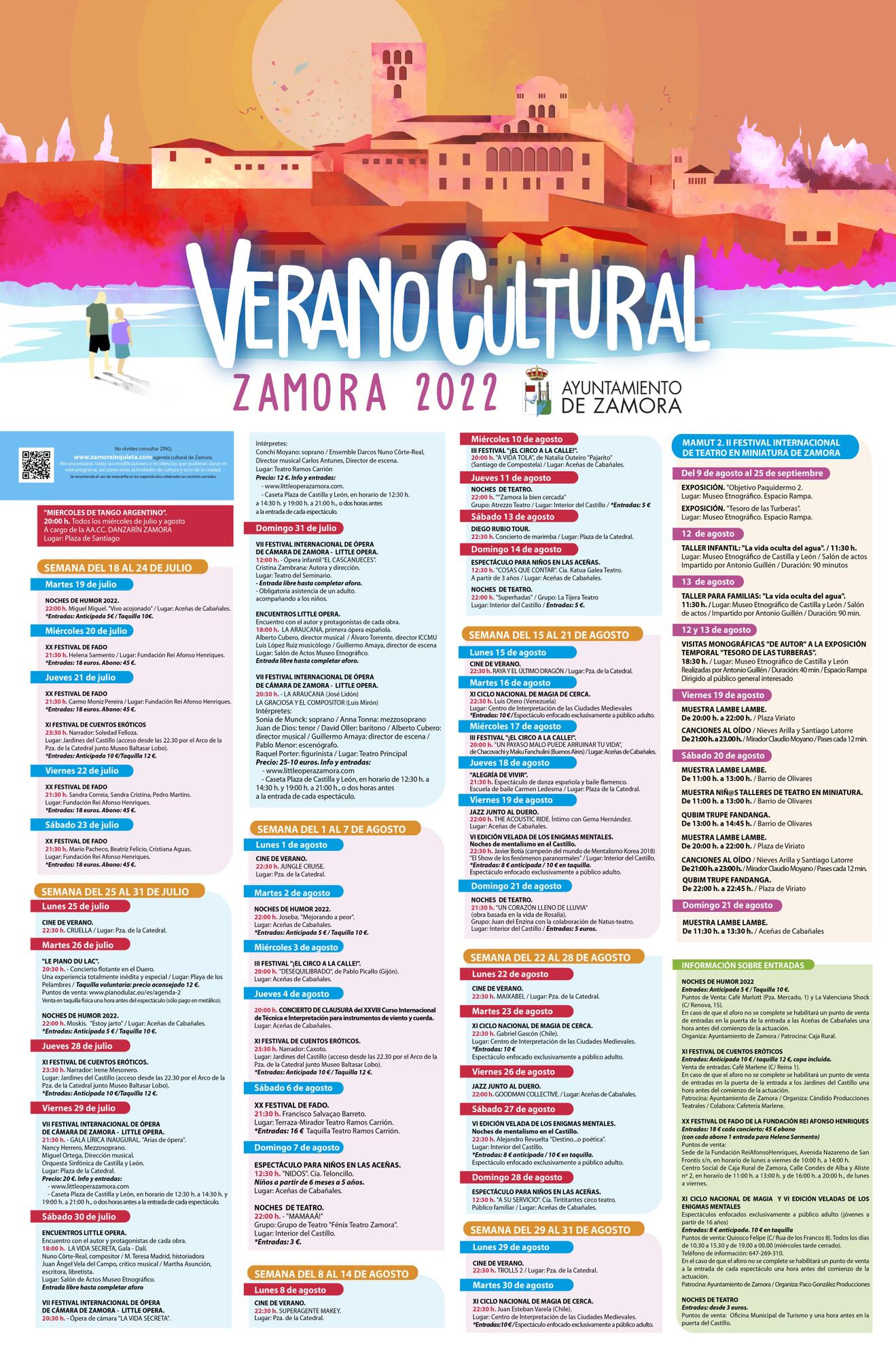 Programa del Verano Cultural.