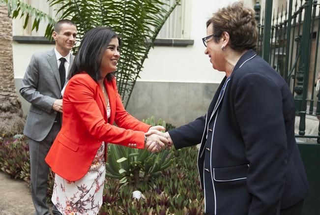 16/05/2016.Inauguración del I Encuentro de Parlamentarias Canarias-África.Hanna Birna.Catherine Samba-Panza.Carolina Darias.Maria Teresa Fernandez de la Vega.Barbara Hendricks.Santa Cruz de Tenerife