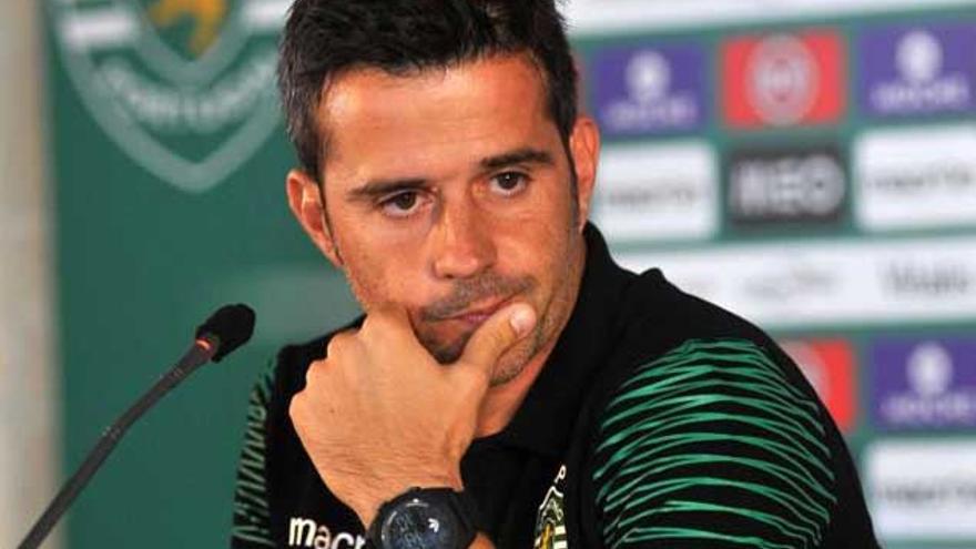 El ya exentrenador del Sporting de Lisboa, Marco Silva. / EFE