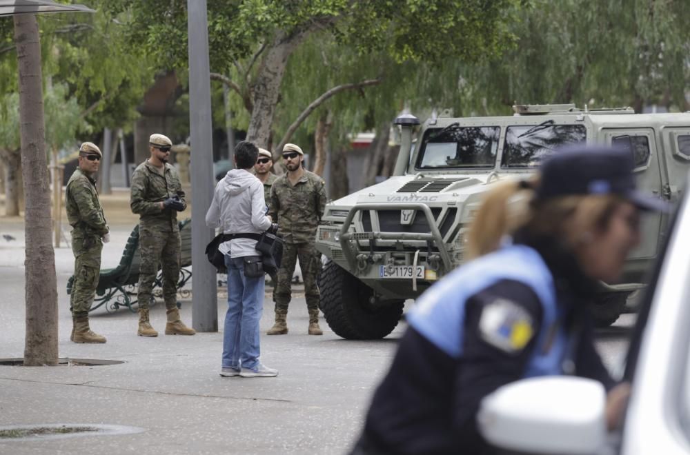 Militares en La Laguna