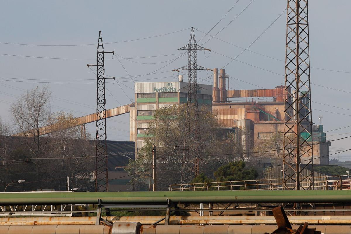 Las instalaciones de Fertiberia en Trasona