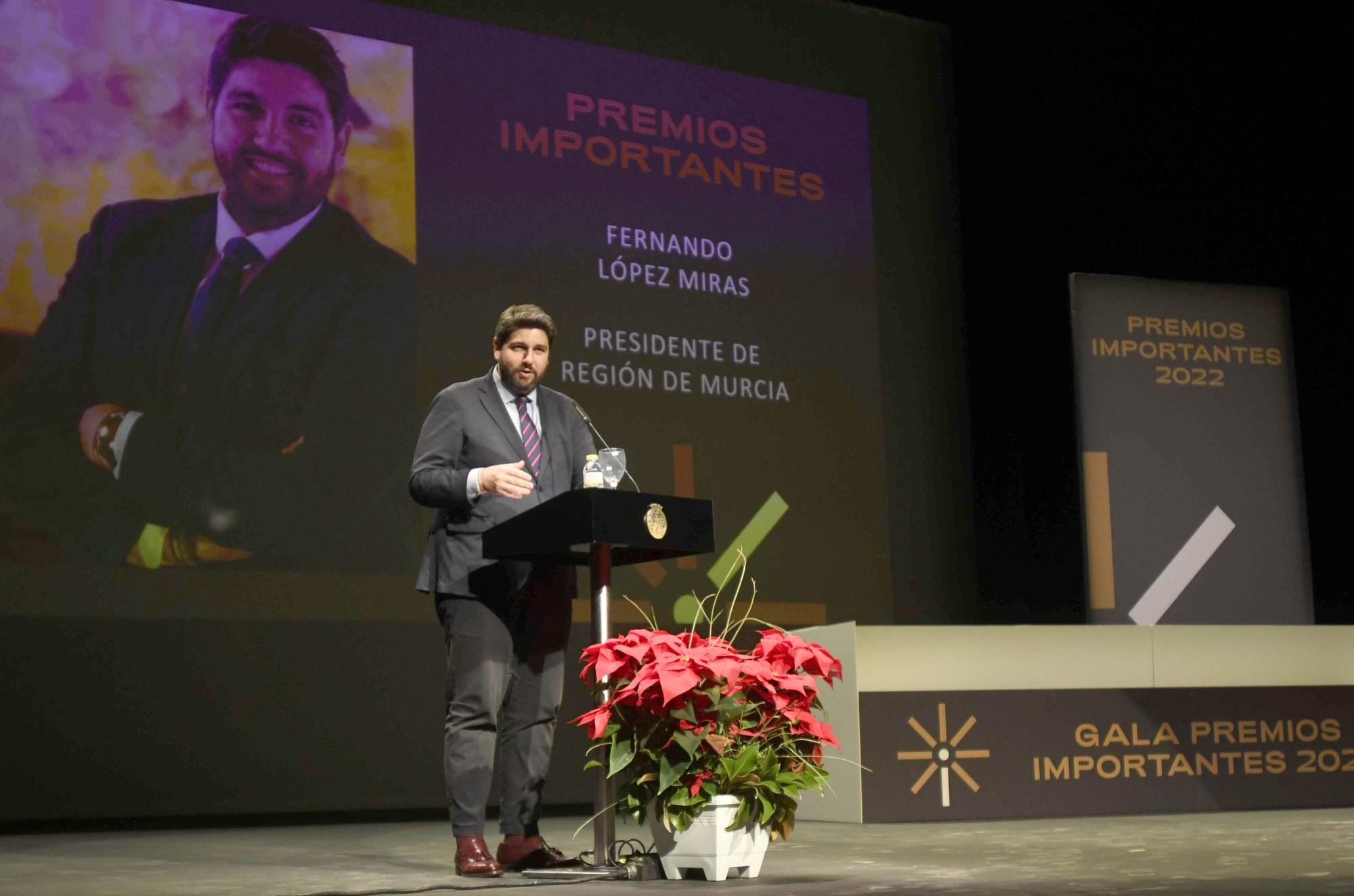 Gala de entrega de los Premios Importantes 2022 en Lorca