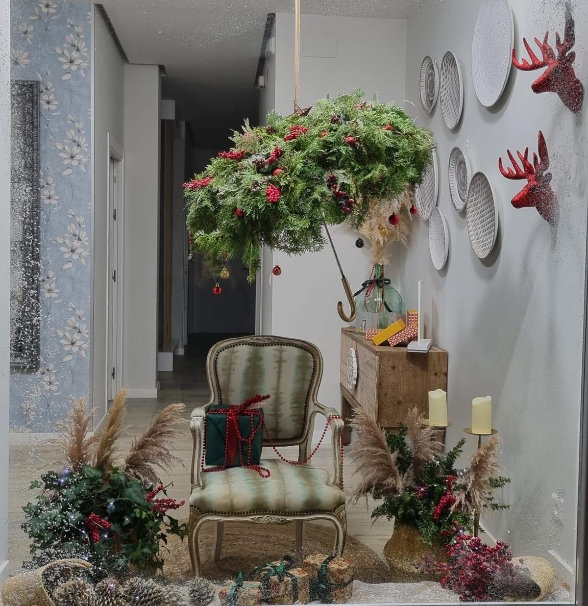 Escaparate ganador del  Centro de Estética Sandra.