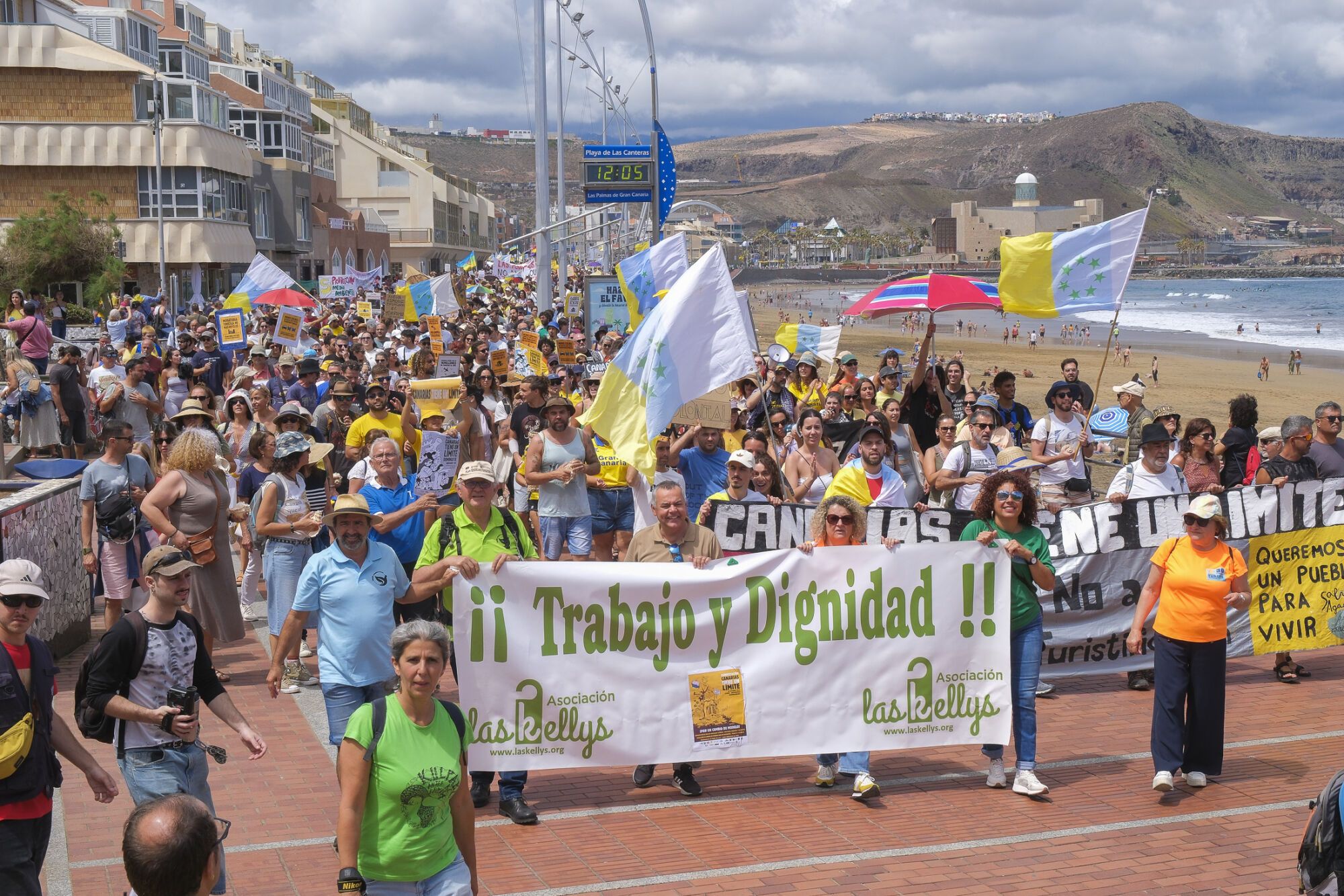 Manifestación Canarias tiene un límite 18M en Las Palmas de Gran Canaria