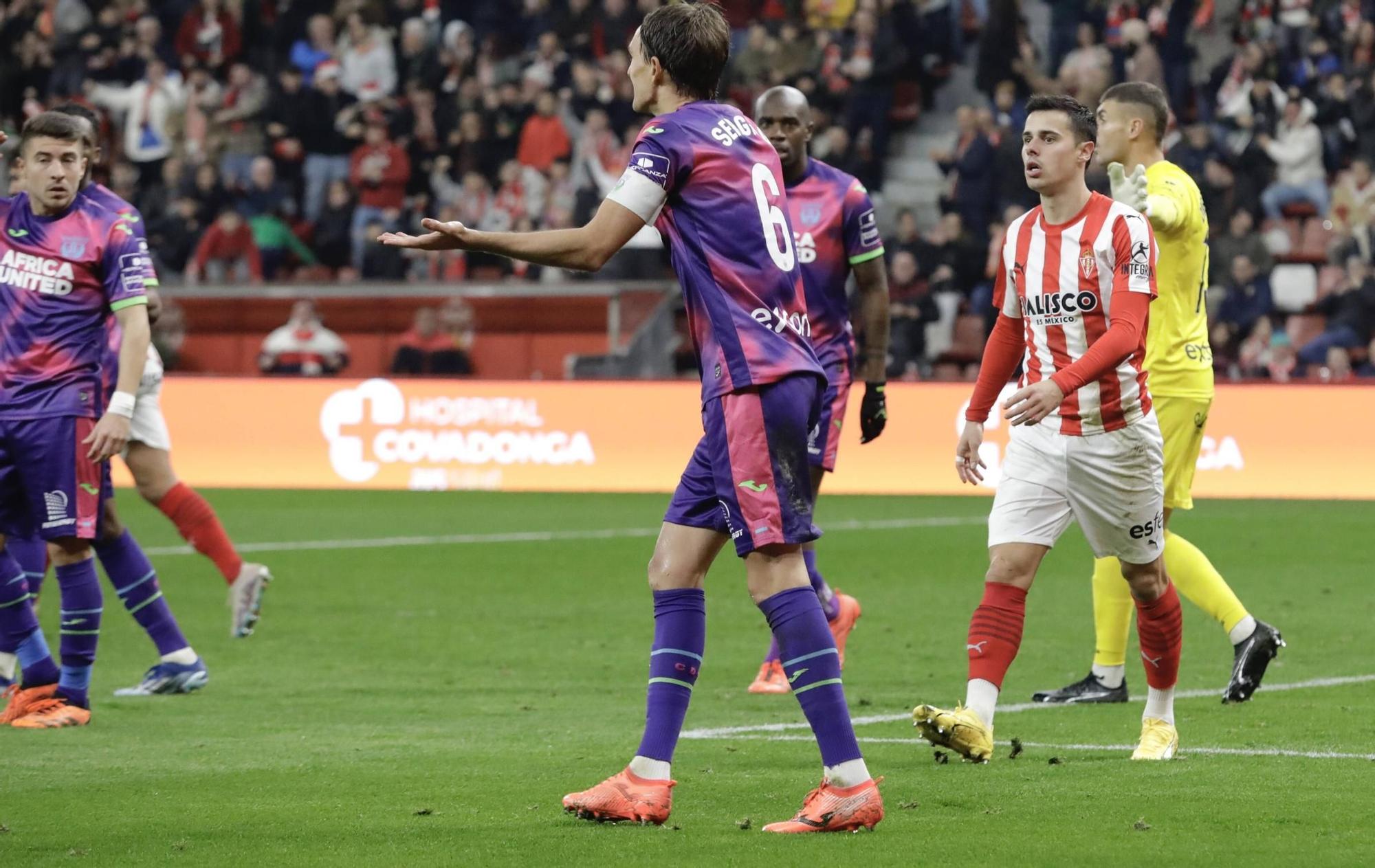 El partido entre el Sporting y el Leganés, en imágenes