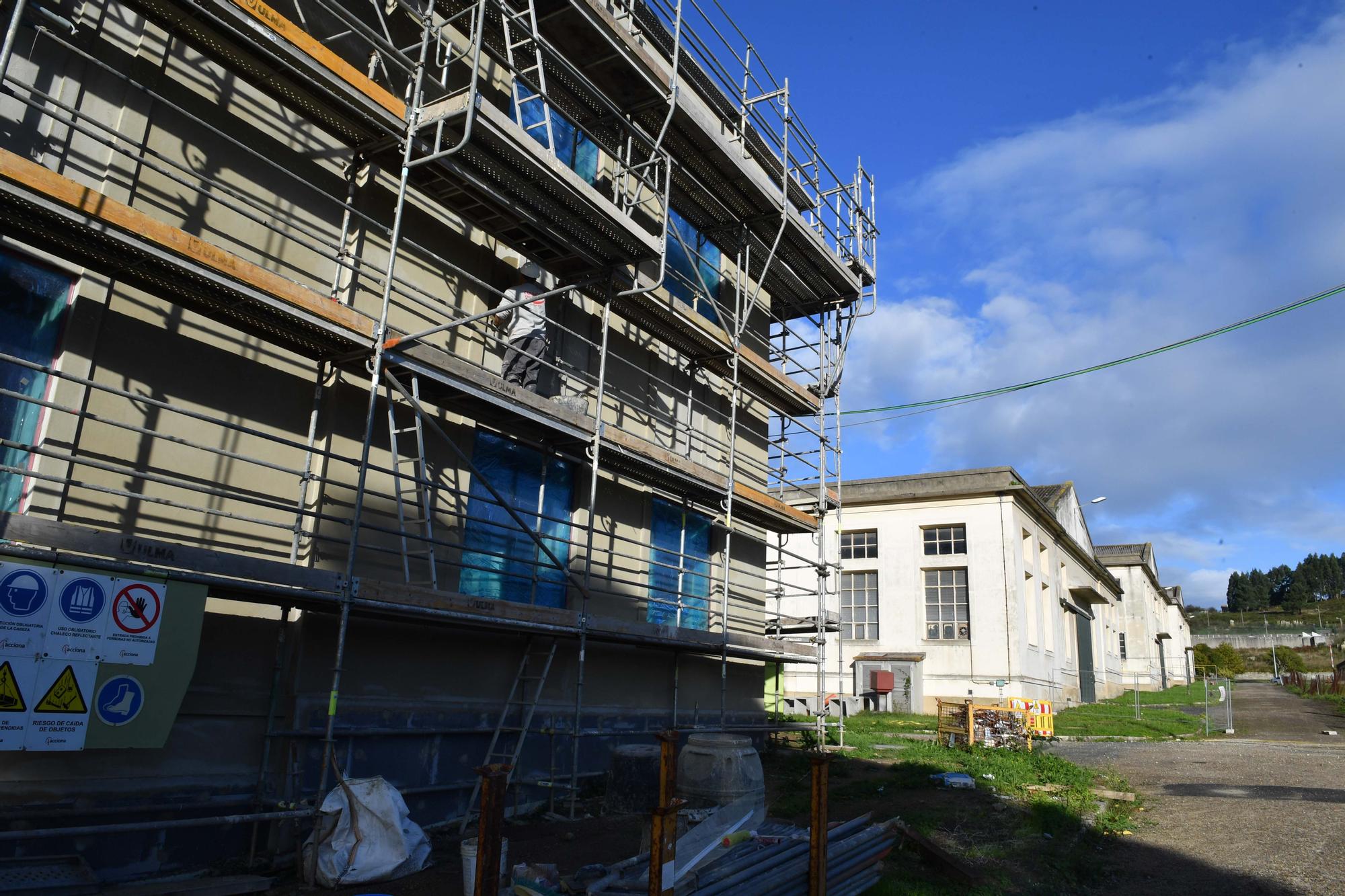 Visita a las obras del primer edificio de la Ciudad de las TIC en A Coruña