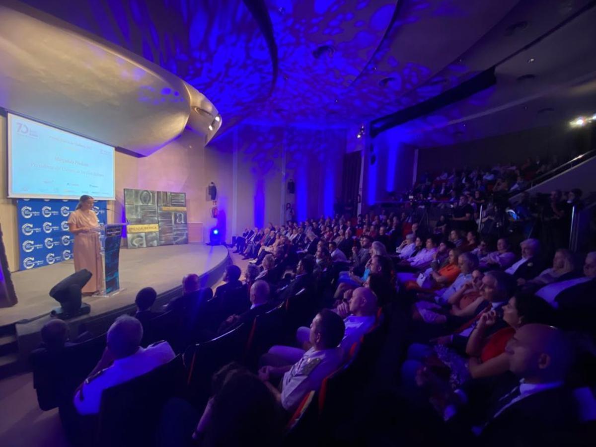Marga Prohens, presidenta del Govern de les Illes Balears, durante la gala de los Premis Diario de Mallorca 2023
