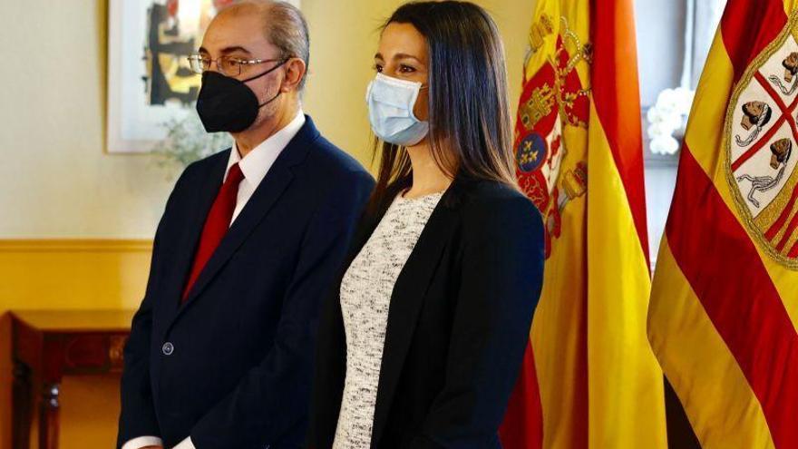 Arrimadas aboga por replicar en España la fórmula de Cs en Aragón