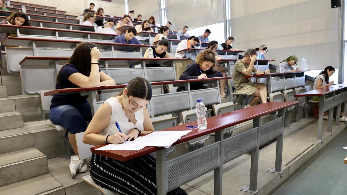 Examen de las oposiciones del pasado mes de julio