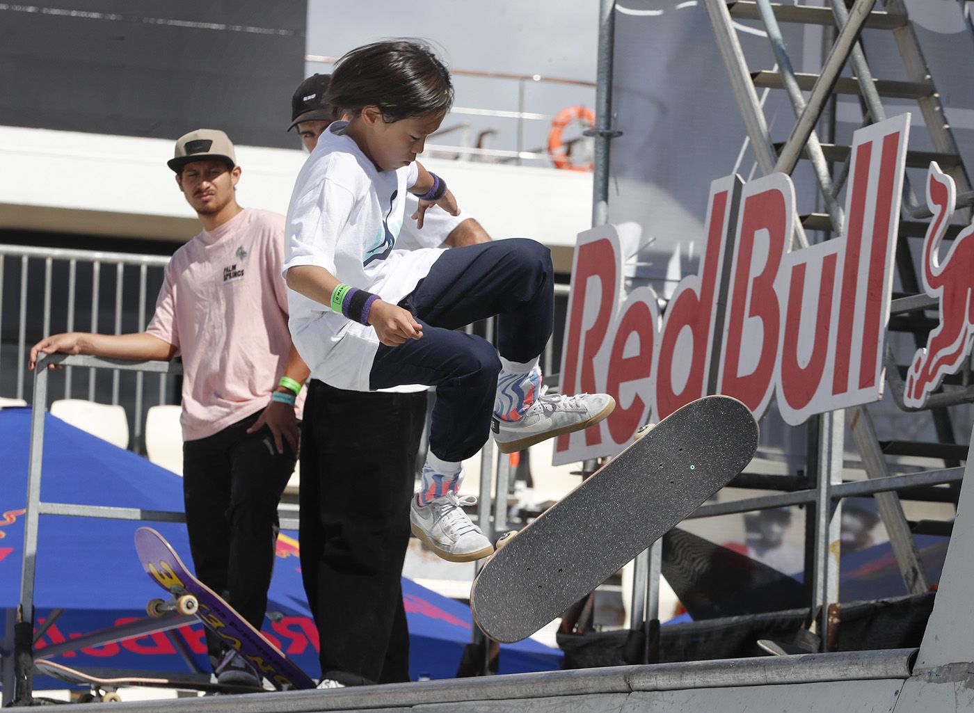 Ginwoo Onodera, “skater” japonés de 11 años, asombra al público de O Marisquiño