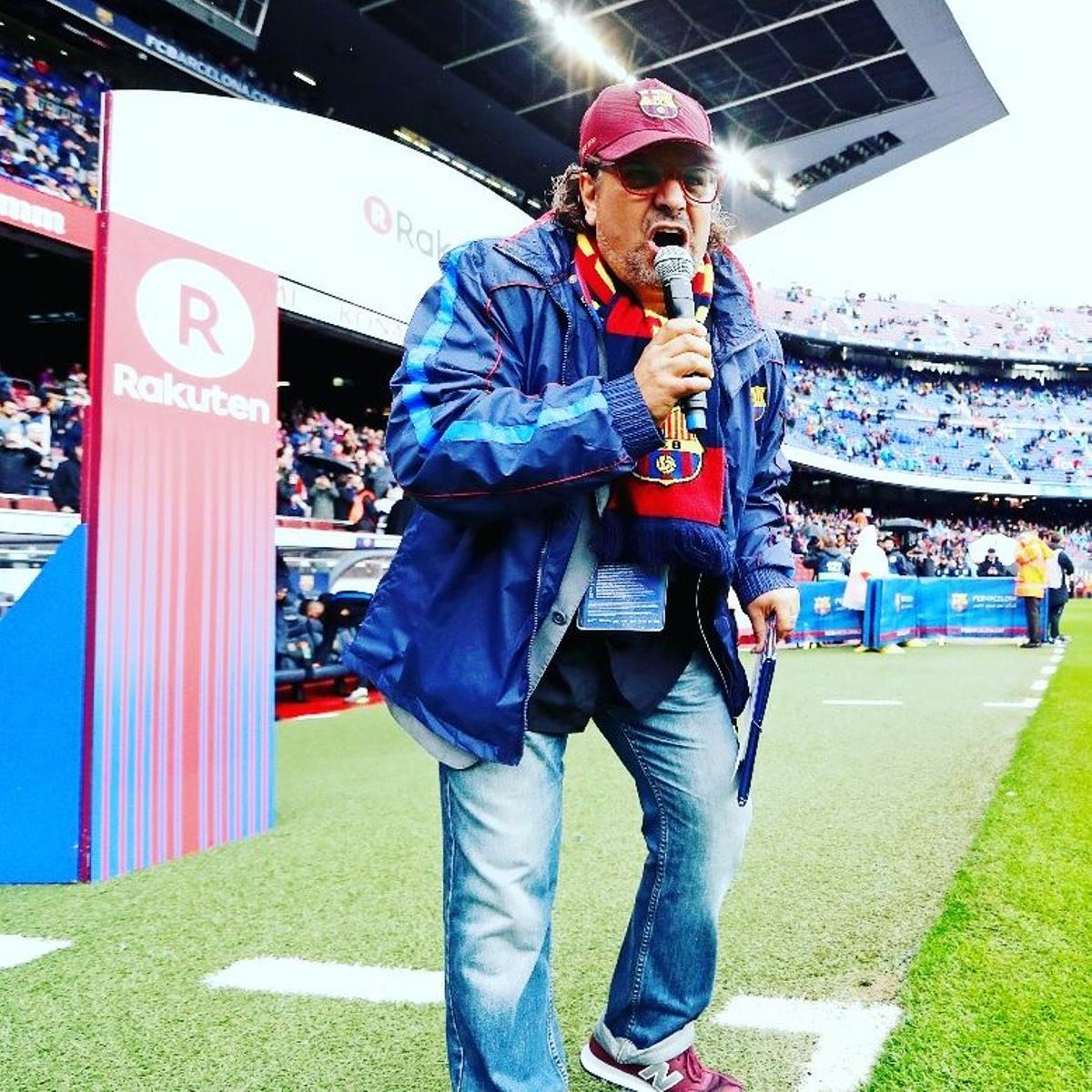 Pep Callau al Camp Nou.