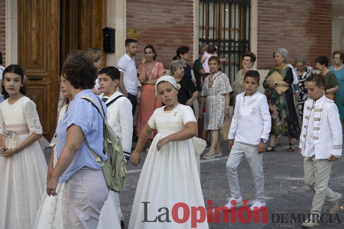 La virgen del Carmen volvió a procesionar por las calles de su barrio en la ciudad de Caravaca de la Cruz.