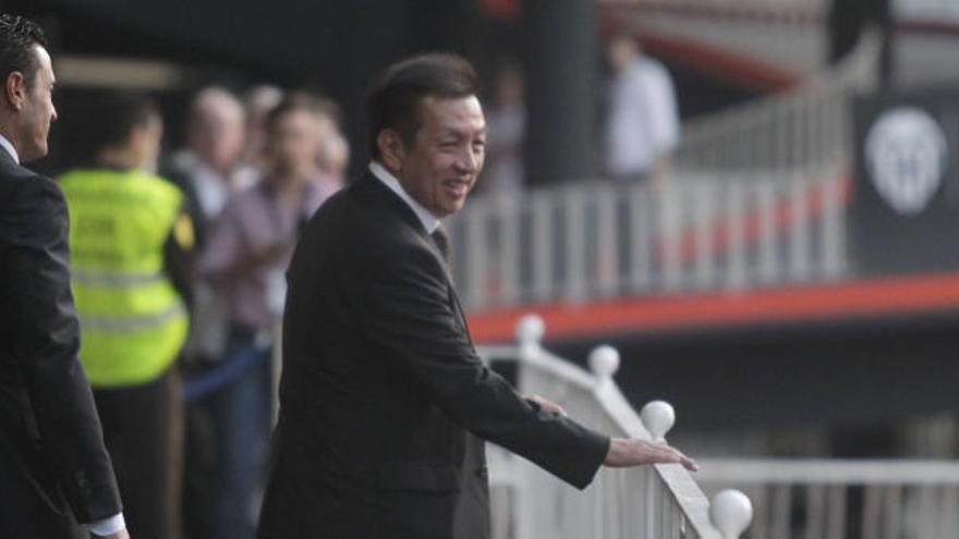 Peter Lim ya estuvo viendo el Valencia-Elche