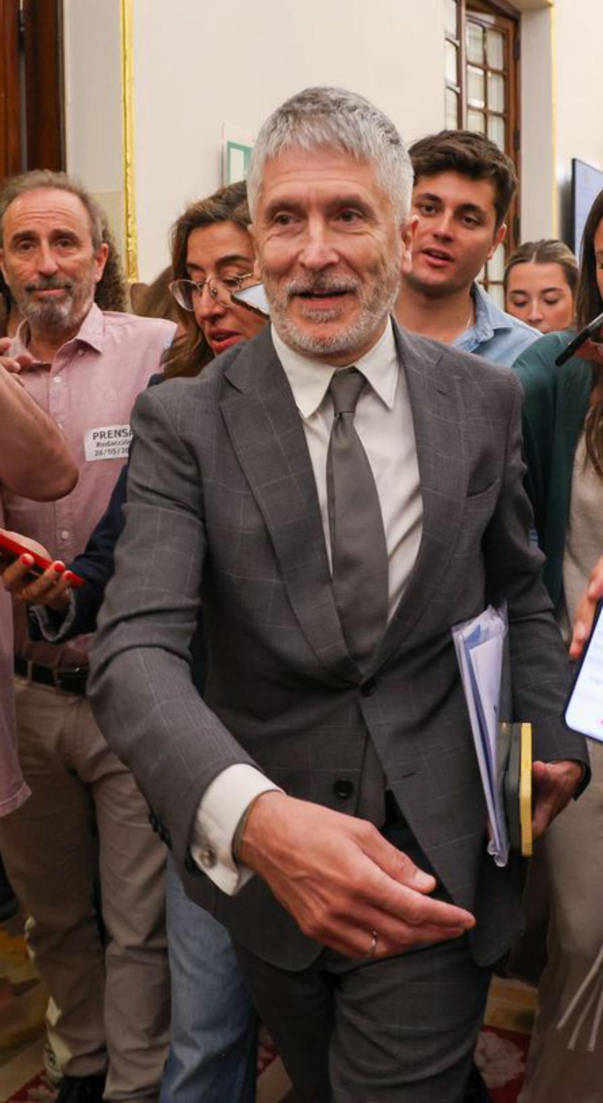 Marlaska justifica amb raons personals la sortida del seu número 2 Marlaska justifica amb raons personals la sortida del seu número 2