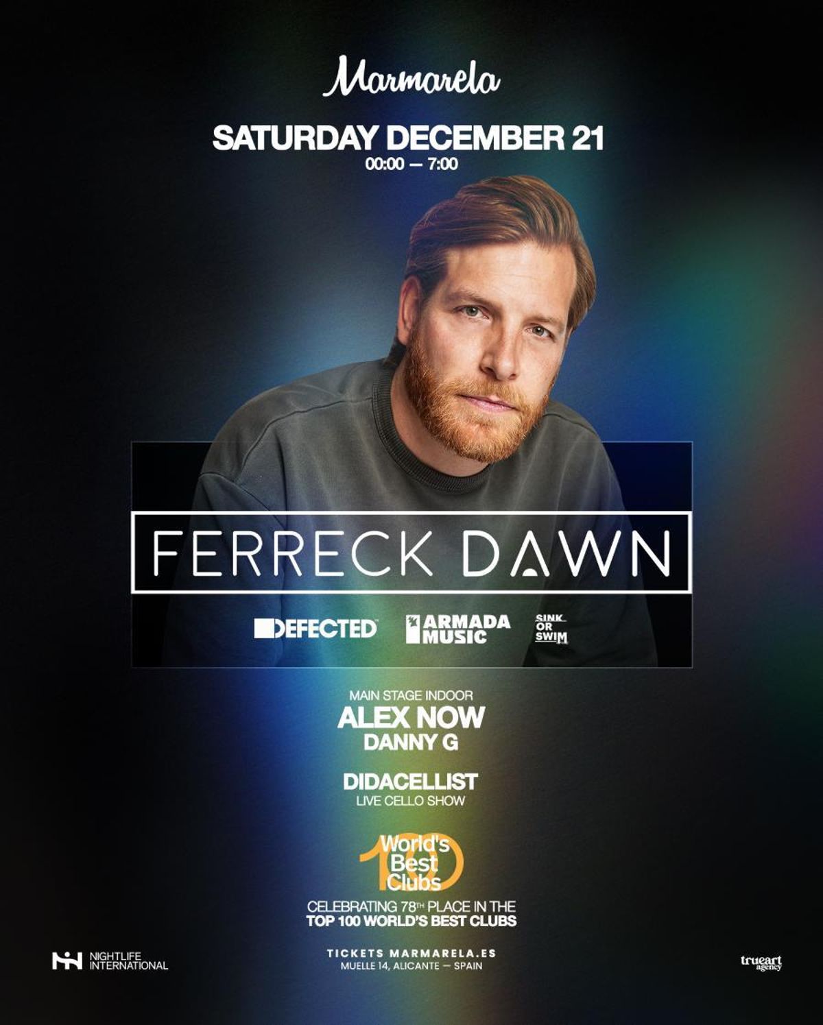 Encabezando el cartel estará el DJ y productor internacional Ferreck Dawn.