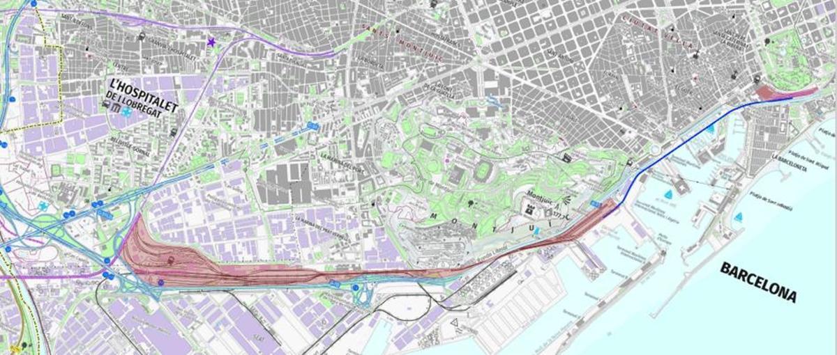 Propuesta de la asociación de Fem Vallès para construir del nuevo túnel ferroviario para conectar el Vallès, Barcelona y Baix Llobregat