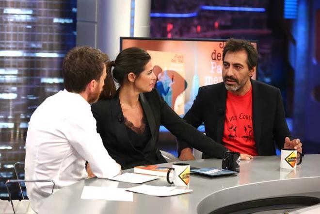 Juan del Val en 'El Hormiguero', junto a Nuria Roca y Pablo Motos