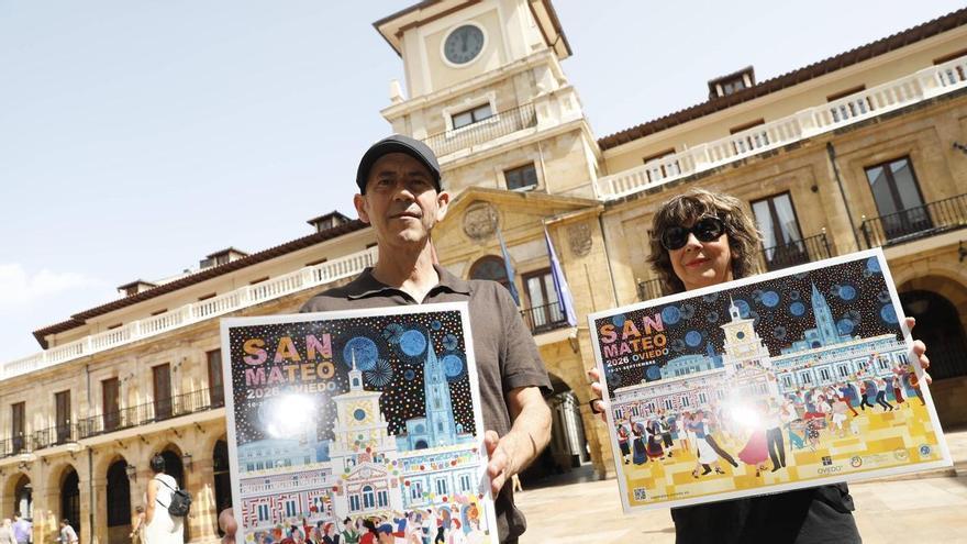 El cartel de San Mateo lleva al Ayuntamiento, "una folixa que arropa a todos los ciudadanos"