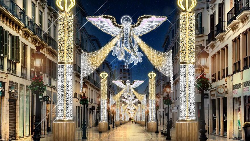Las redes reaccionan a las luces de Navidad de Málaga