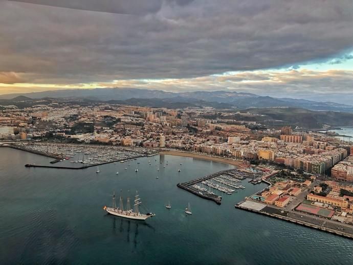 Juan Sebastián Elcano llega a Las Palmas de Gran Canaria