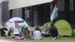 Alumnado de la ULPGC se suma a las acampadas en apoyo a Palestina