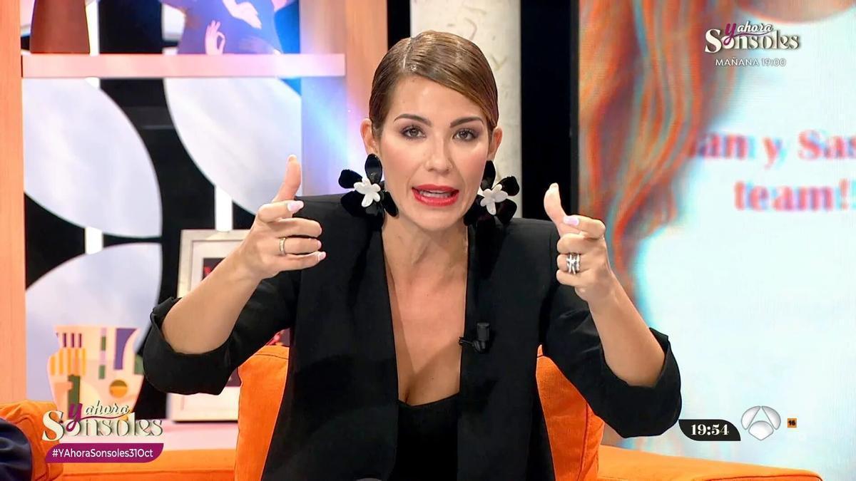 Tamara Gorro en un programa televisivo