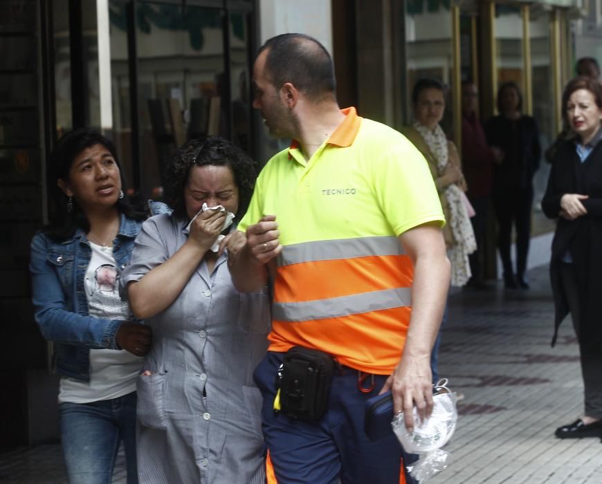 Una mujer fallece al incendiarse su piso en el edificio de Salesas, en Oviedo