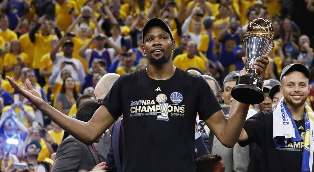 Los Warriors de Kevin Durant, campeones de la NBA