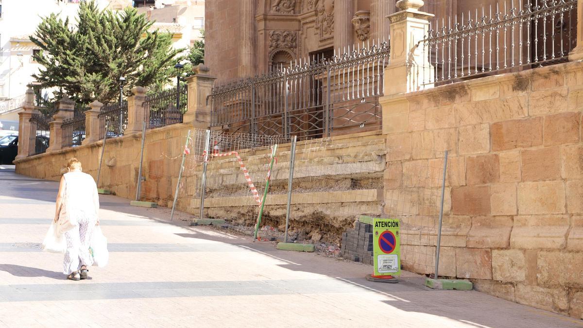 Estado actual de la fachada principal de San Patricio.