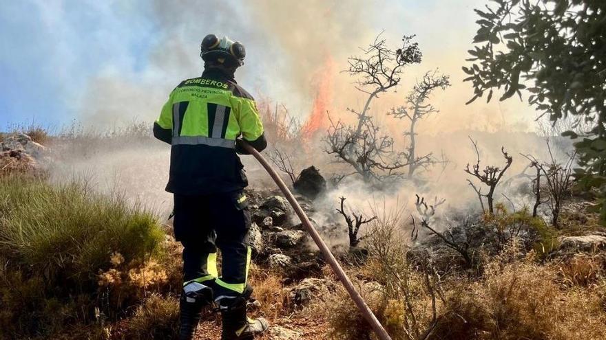 Se declara un incendio forestal en el término municipal de Periana