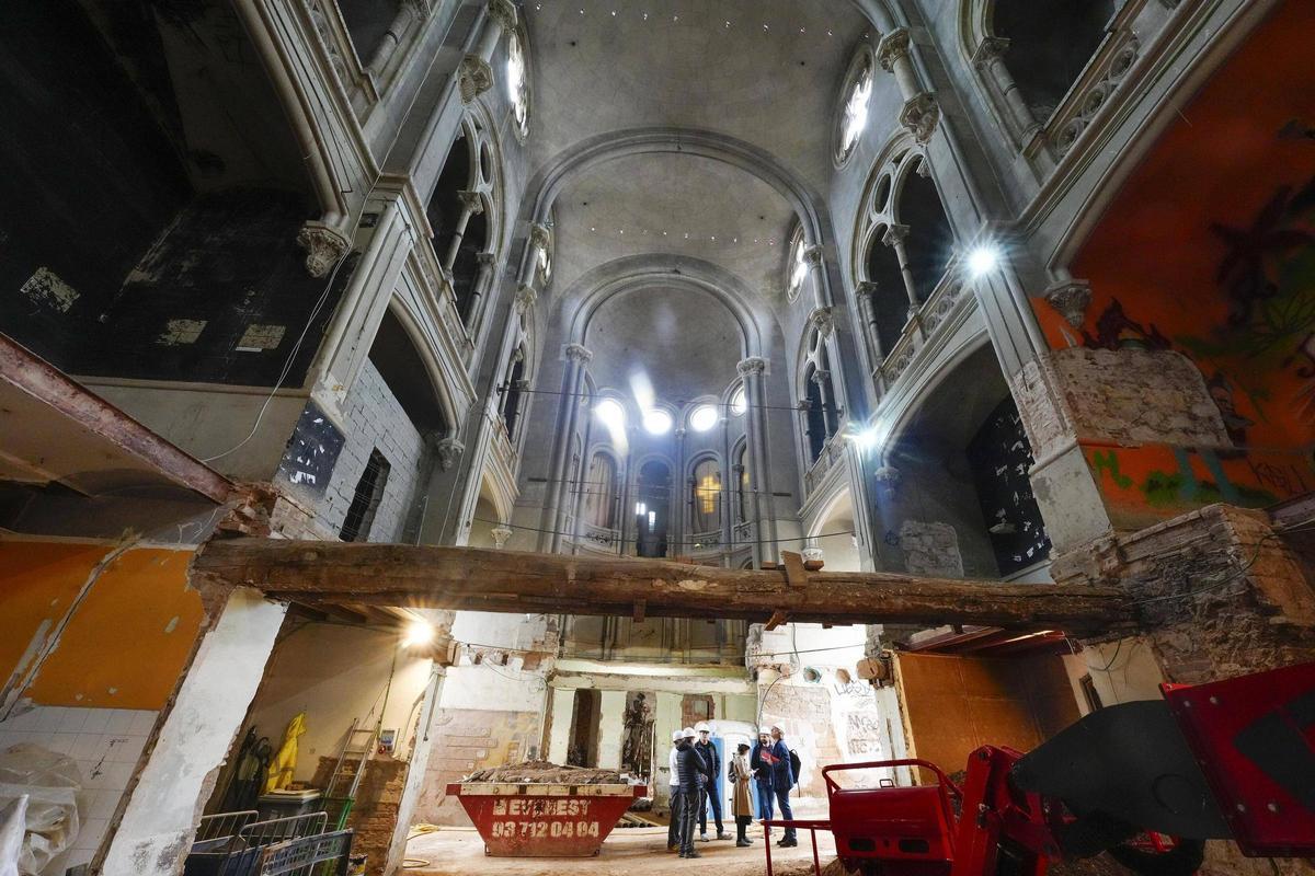 Así avanzan las obras para convertir la capilla de la Misericordia en el nuevo CAP Raval Nord