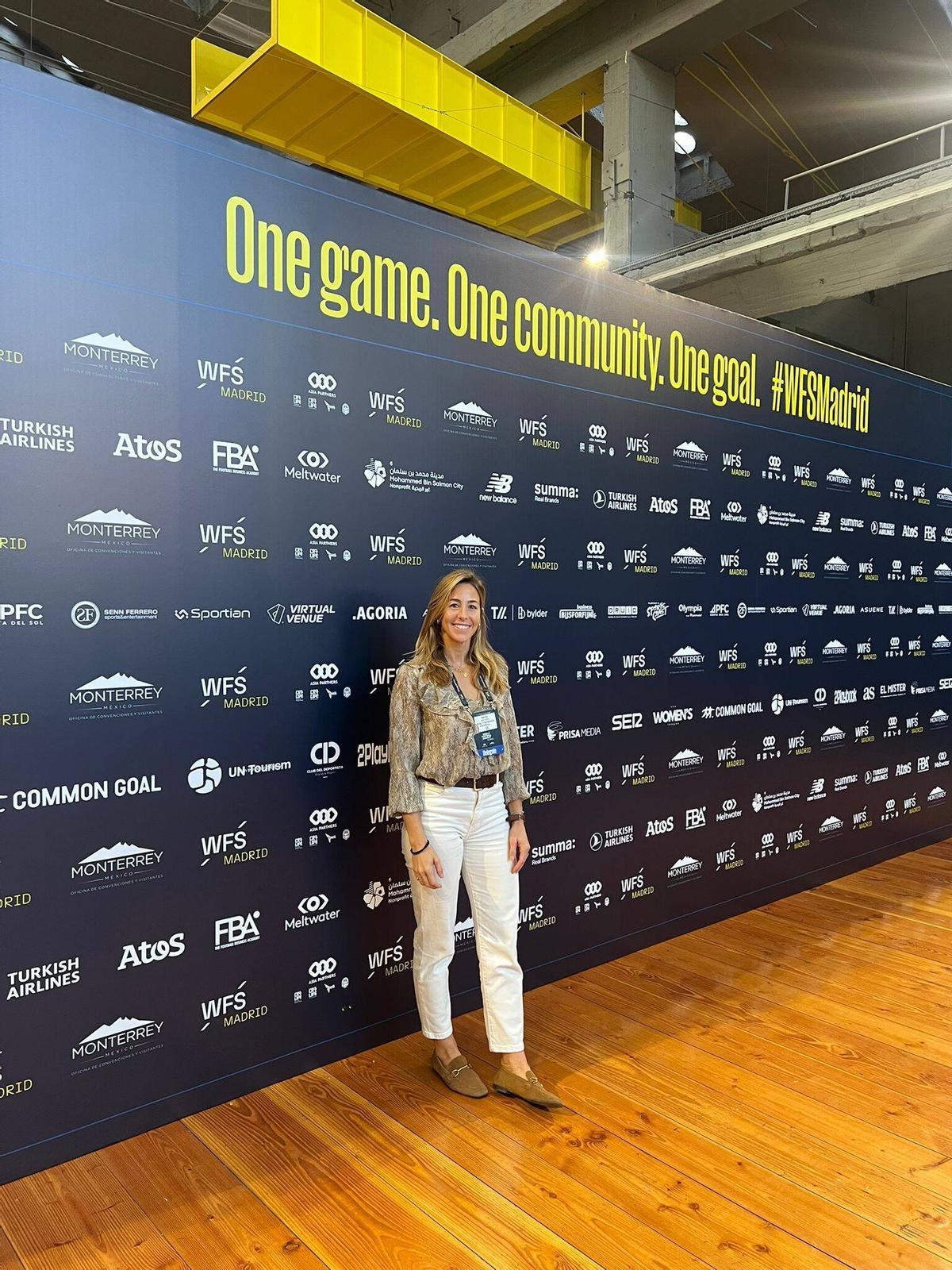 María López, en la World Football Summit.