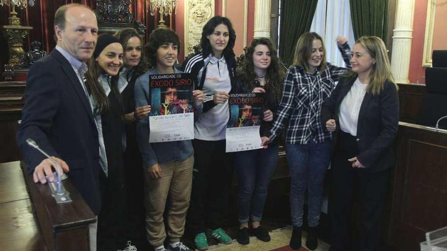 Acto de presentación del torneo solidario en el Salón de Actos del Concello de Ourense. // Iñaki Osorio