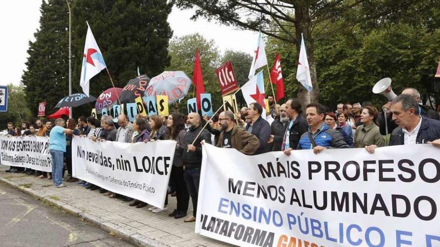 Padres y alumnos gallegos, contra la Lomce