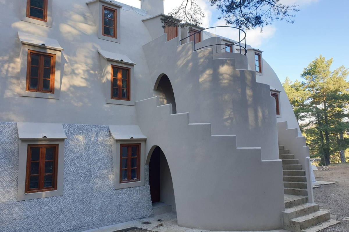 Escalera del Chalet de Catllarás de Gaudí