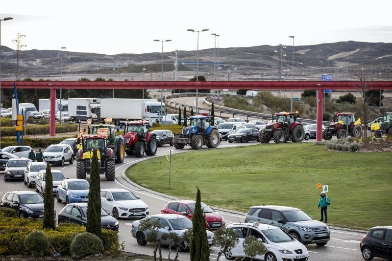 Manifestación de agricultores en Zaragoza