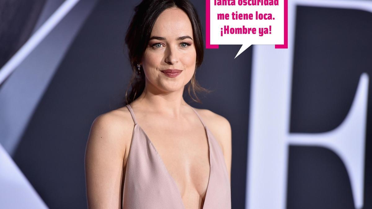 Dakota Johnson en la premiere de Cincuenta sombras más oscuras