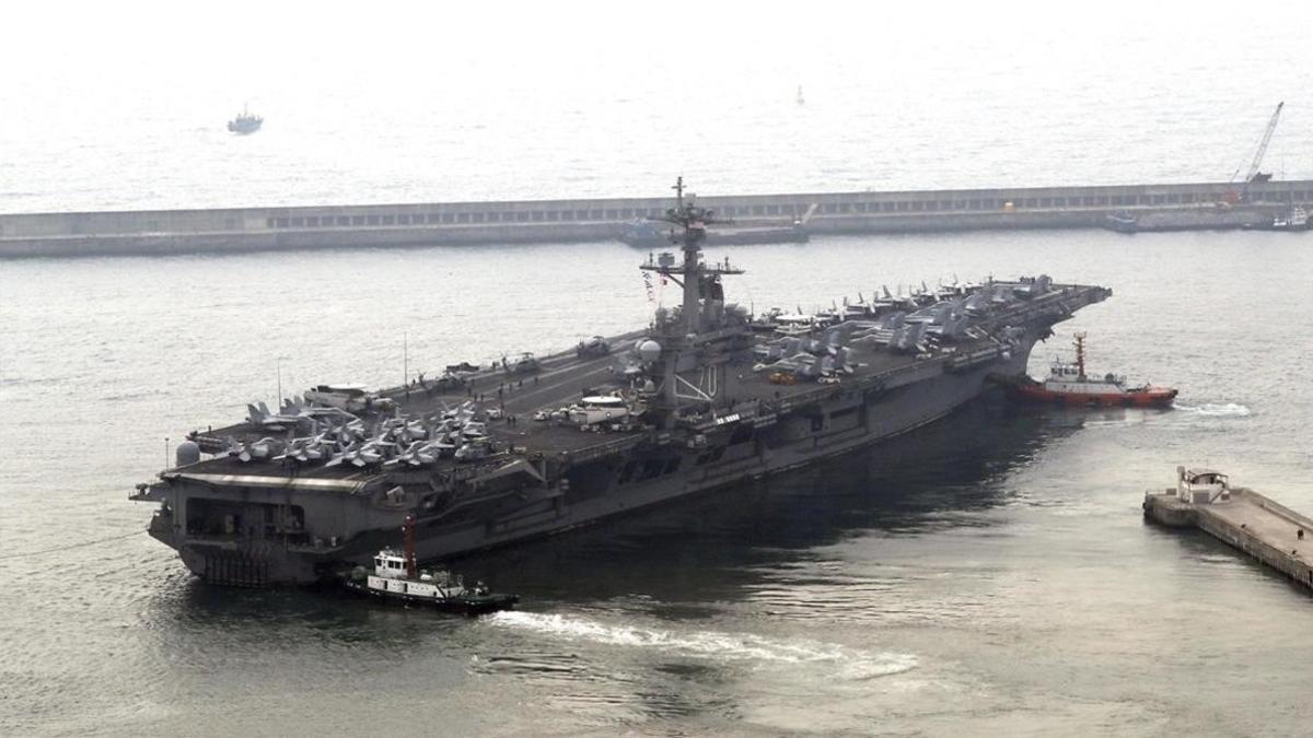 Portaviones nuclear Carl Vinson de EEUU.