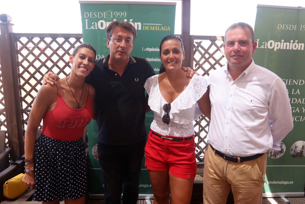 Personajes del mundo del deporte malagueño y representantes políticos, entre los invitados a nuestra terraza en la jornada del jueves.