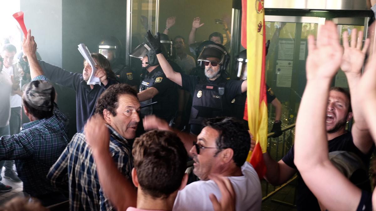 Un momento de la manifestación de ayer en Salamanca.