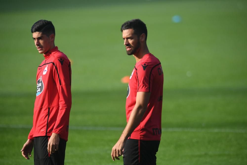 El Dépor entrena a Riazor antes de recibir al Reus