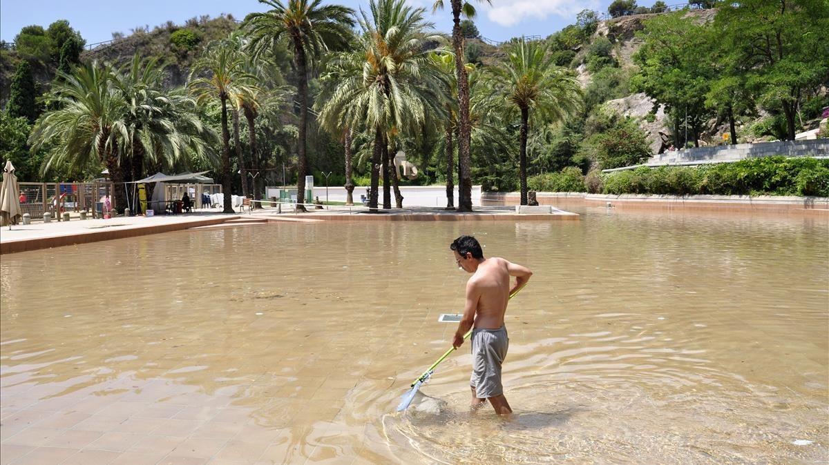 La piscina del Parc de la Creueta del Coll, en el 2017.