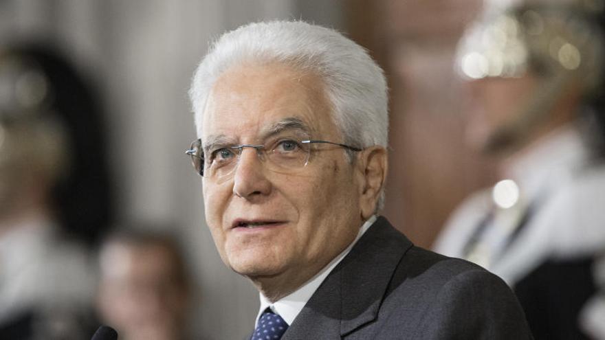 El presidente de Italia, Sergio Mattarella.