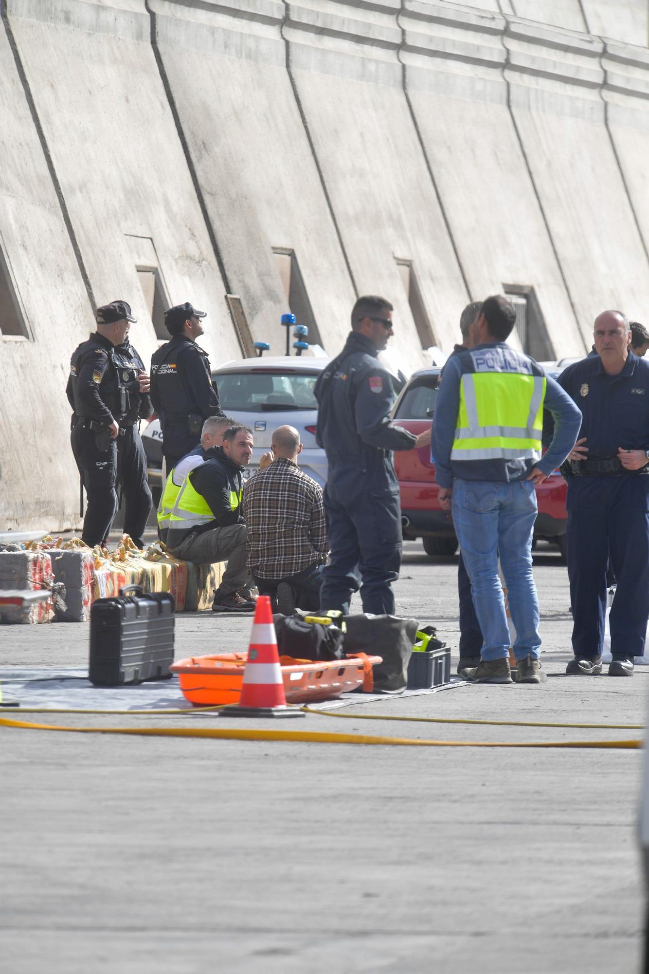 Desembarco de la cocaína del 'Orión 5' en el Puerto de Las Palmas