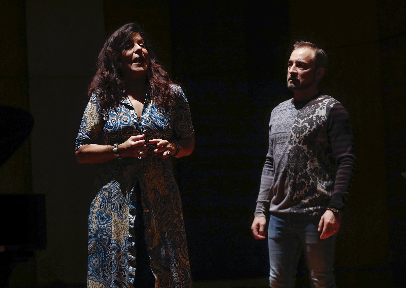 La mezzosoprano Nancy Fabiola Herrera y el tenor Alejandro Roy