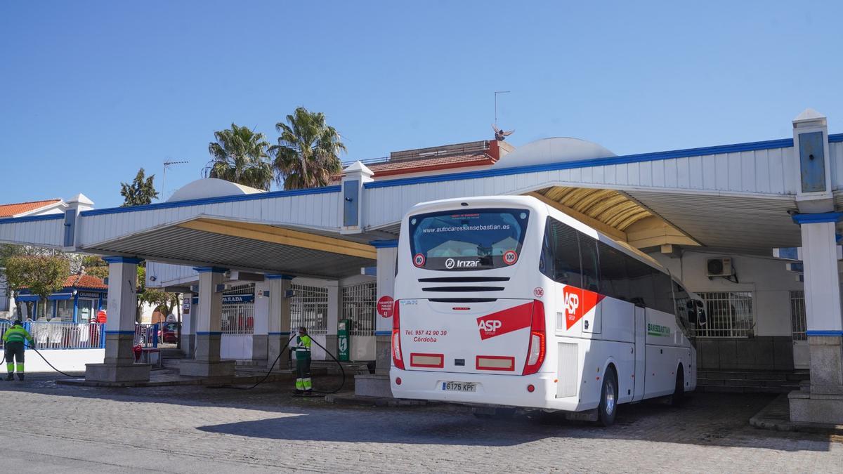 Interior de la estación de autobuses de Pozoblanco.