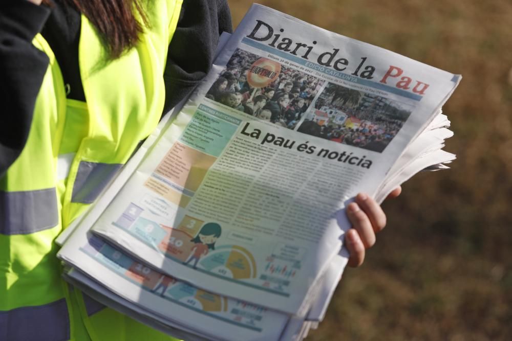 Les escoles de Girona celebren el Dia de la Pau