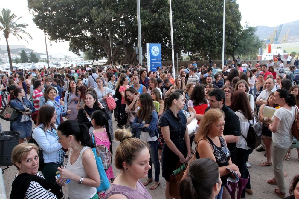 Aspirantes en uno de los tribunales de Cartagena