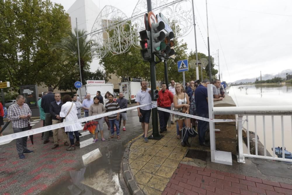 El Segura, en Murcia, a punto de desbordarse