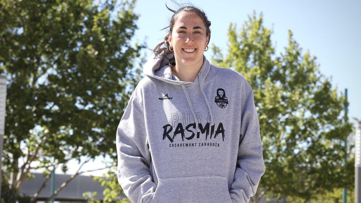 Vega Gimeno, con la sudadera del Casademont, la pasada temporada